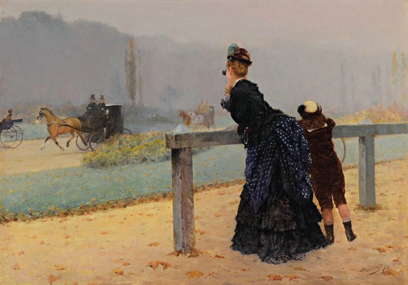 Giuseppe De Nittis - Al Bois de Boulogne (1873)